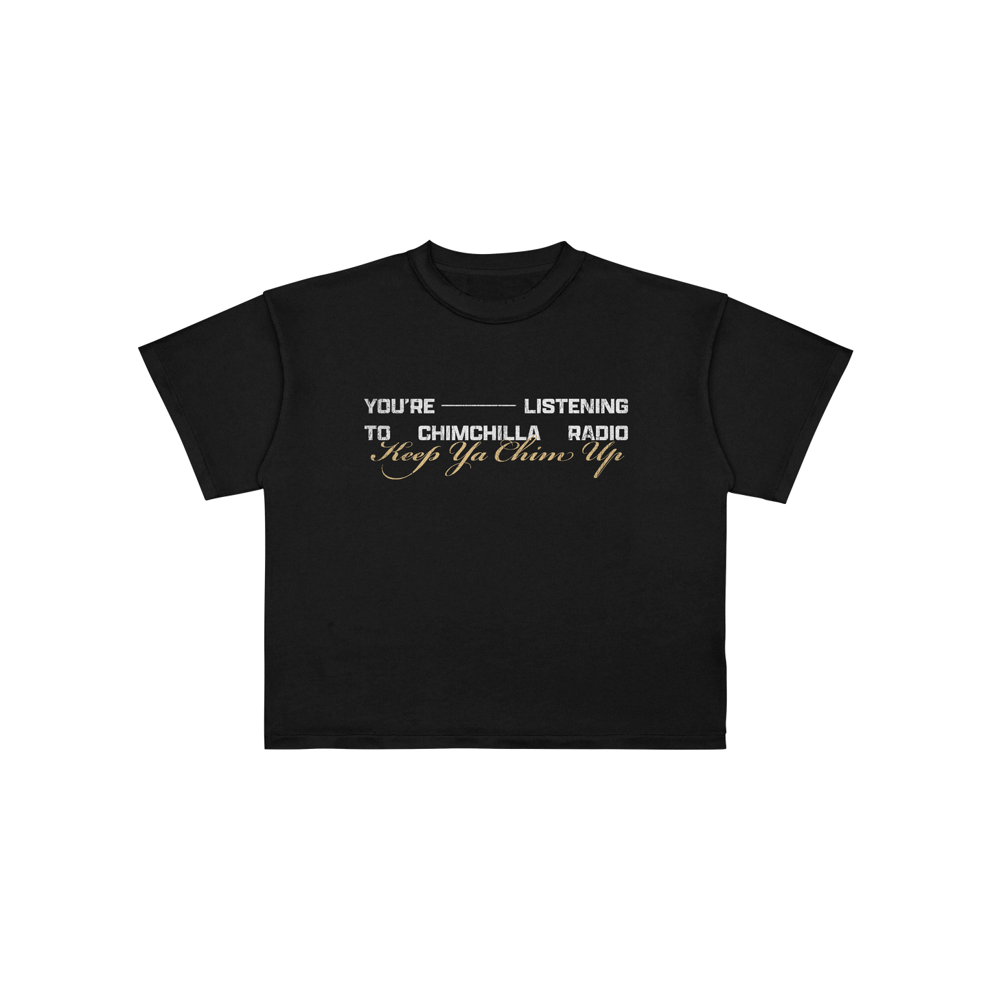 Chimchilla Radio Tee - Black