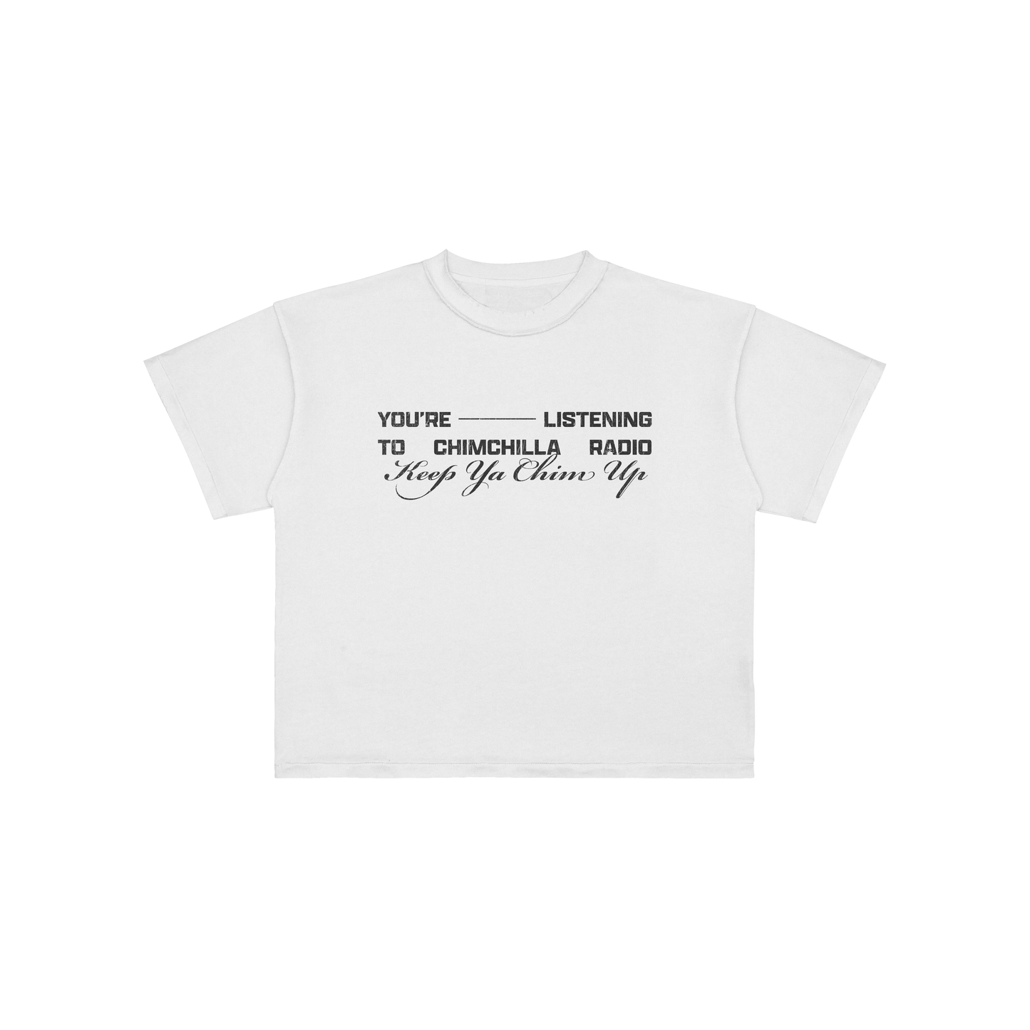 Chimchilla Radio Tee - White
